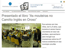 Tablet Screenshot of periodicodelcamino.com